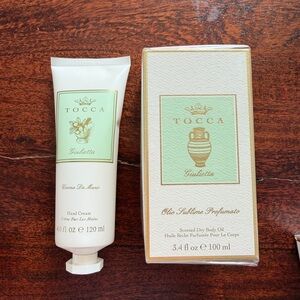 Tocca Giulietta body oil + hand cream